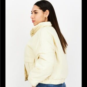 Guess Jeans yellow fleece jacket size Large‎